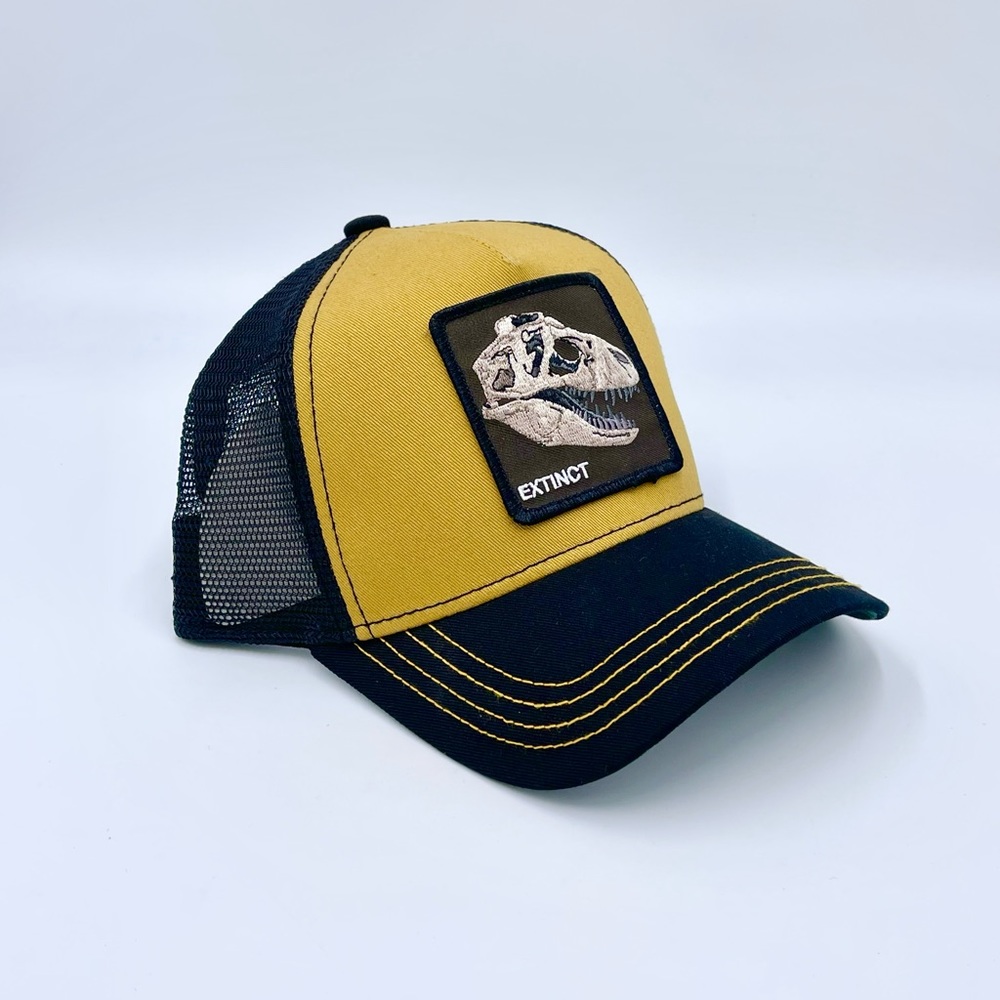 NEW Goorin Bros Extinct Dinosaur T-Rex Skull Sayonaurus Trucker Hat Adult OS